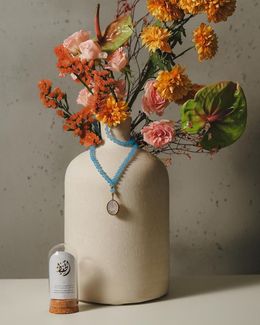 من معدن الإنسان سبحة أسماء الله الحسنى (الحفيظ) 99 خرزة الأكوامارين ستانلس ستيل ومطلية بالذهب عيار 18