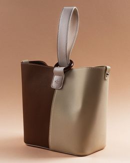 Coco Brown Large Bucket Backpack